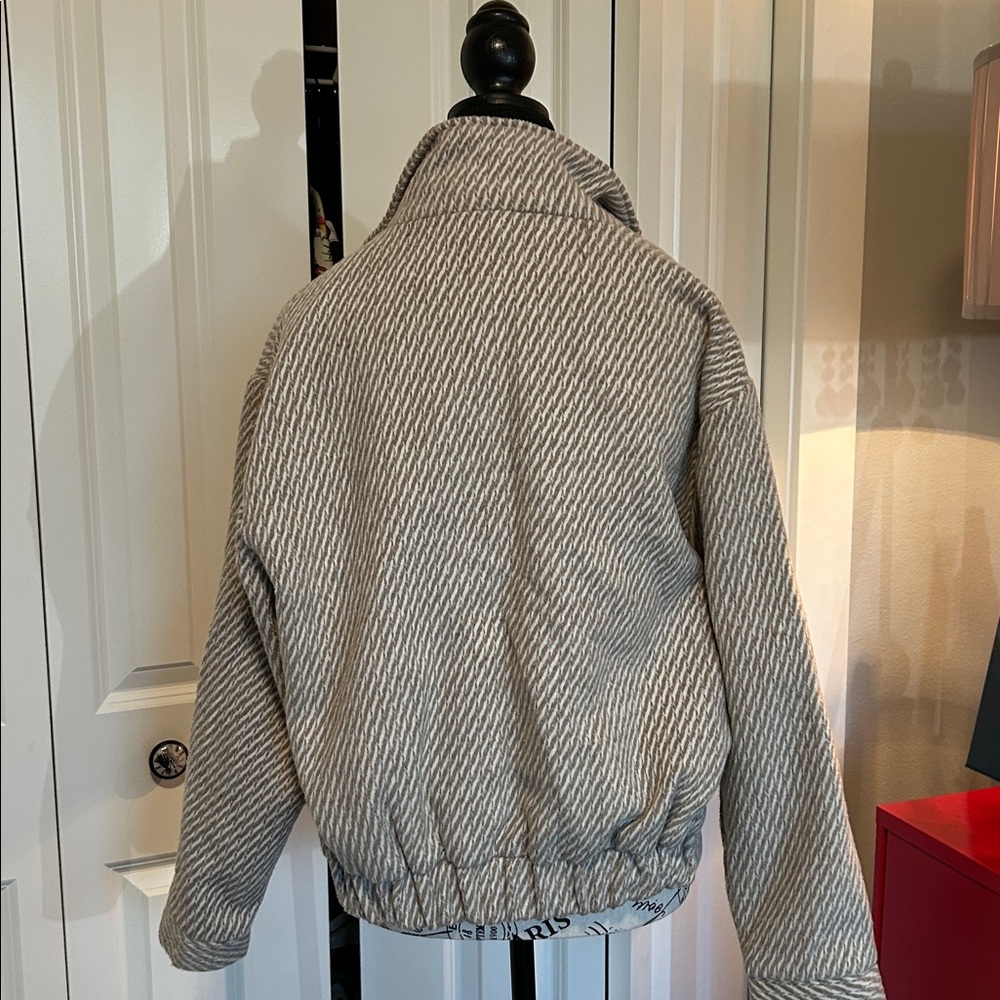 Nwot Herringbone Patterned Bomberjacket By Bohme - image 8